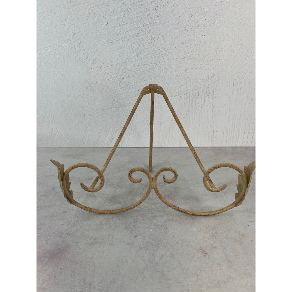 Vintage Decorative Metal Plate Holder